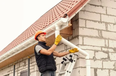 Pose et remplacement de gouttières à Rodern